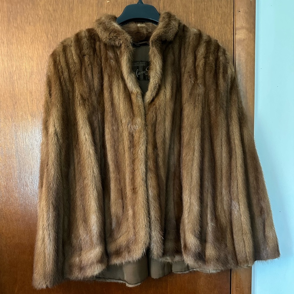vintage mink shawl